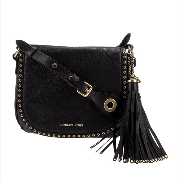 Michael Kors Brooklyn Leather Satchel Grommet 2-Way Bag - Picture 3 of 12